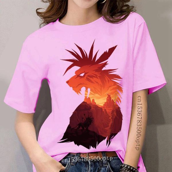 

women's t-shirt final fantasy 7 red xiii artwork, White