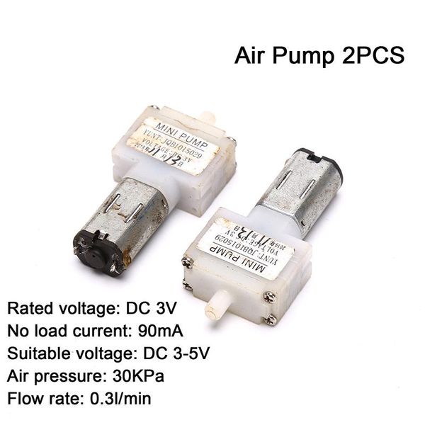

air pumps & accessories 2pcs dc 3v micro mini mute pump oxygen m20 motor small