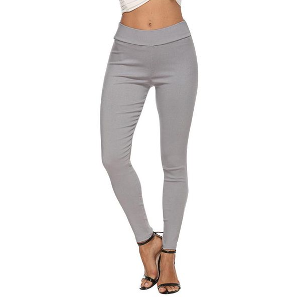 

women's pants & capris arrival high waist pencil women casual elegant pockets woman solid slim bottom 2021, Black;white
