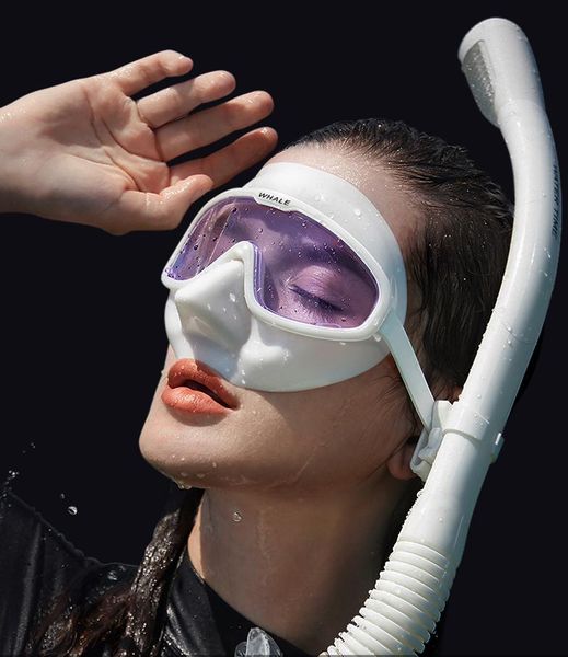 

diving masks full face mask, transparent fog glasses, swimming glasses set.