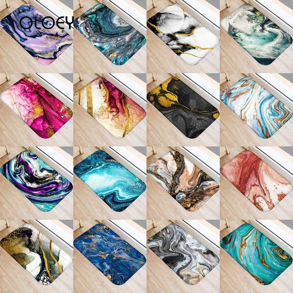 

* 60cm stone stripe marble floor mat velvet non-slip carpet kitchen living room home bedroom decorative . carpets
