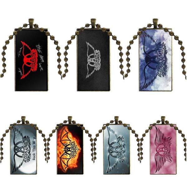 

glass pendant galaxy necklace women bronze plated necklaces jewelry for party gift aerosmith logo, Silver