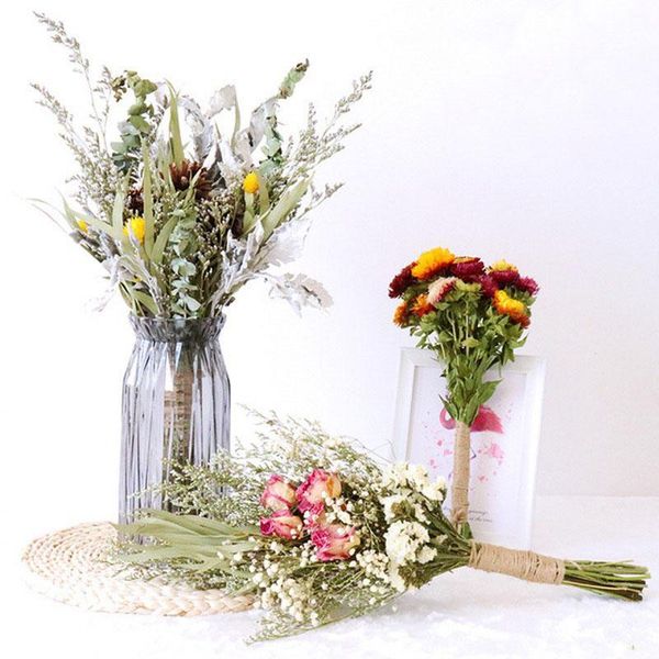 

decorative flowers & wreaths natural dried gypsophila bouquet ins flower arrangement floral wedding home decoration