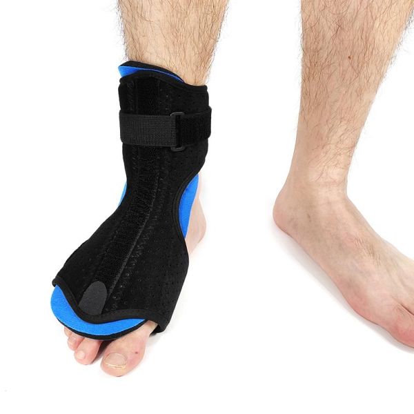 

arthritis pain relief guard foot splint sprain wraps ankle brace support protector bandage, Blue;black
