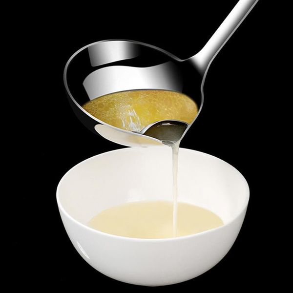 

spoons 1 pc rust-proof soup spoon filter anti-scalding pot (silver)