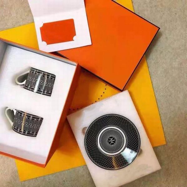 

ceramic coffee cup and saucer dish with pattern bone china