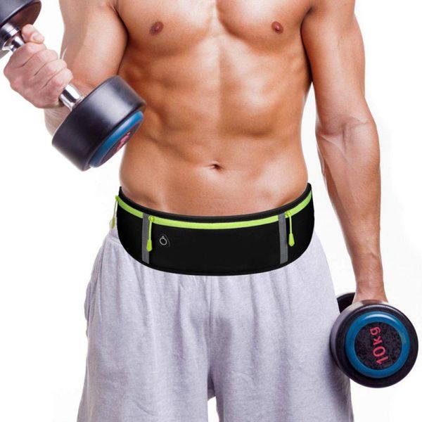 

men women waist bag 3 pockets water resistant storage bags phone case outdoor fitness running cycling