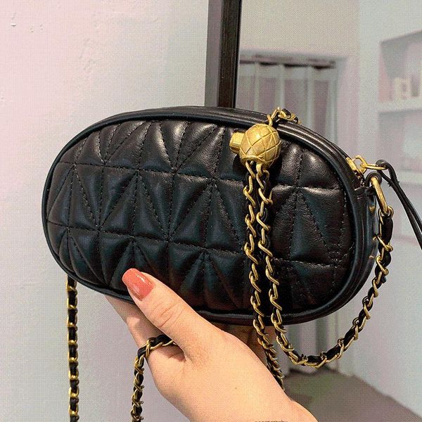 

evening bags women luxury leather crossbody ladies small lattice chain messenger for shoulder bag female solid sac handbags
