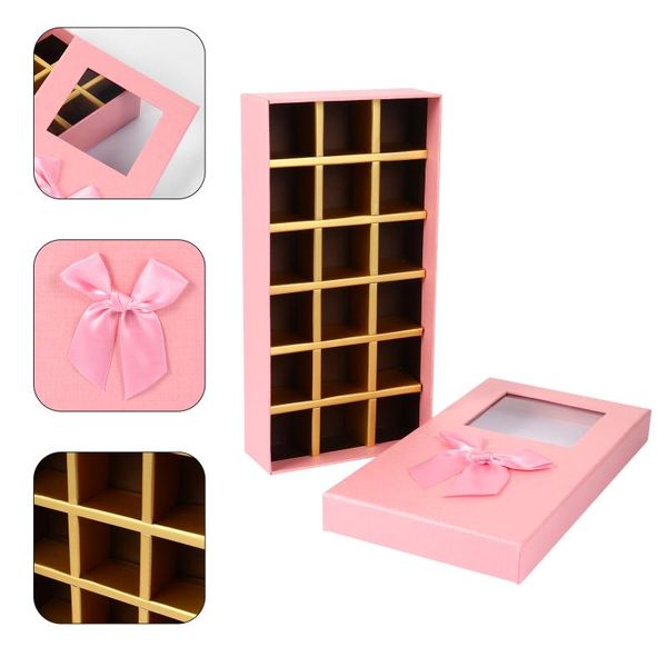 

gift wrap 1 set creative box chocolate valentine's day packing with bowknot