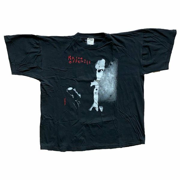 

vintage 1992 keith richards 'main offender' t-shirt, White;black