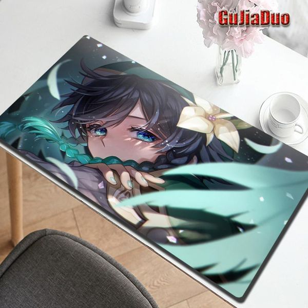 

mouse pads & wrist rests genshin impact large pad 800x300 lappc cushion xxl non-slip keyboard table desk mat gaming accessories anime mo