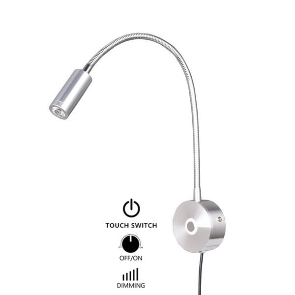 

tokili plug in light wall touch dimmable sconce lamps adjustable surface mounted lighting for bedroom bedside illumination fixture