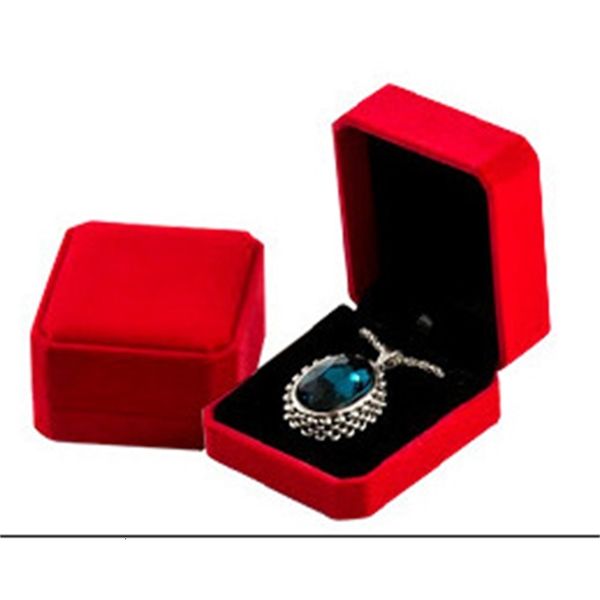 

mens and womens ring grade flannel box 10 color ears necklace pendant 7.1 * 7.1 3.9 necklace pendant bracelet universal, Golden;silver