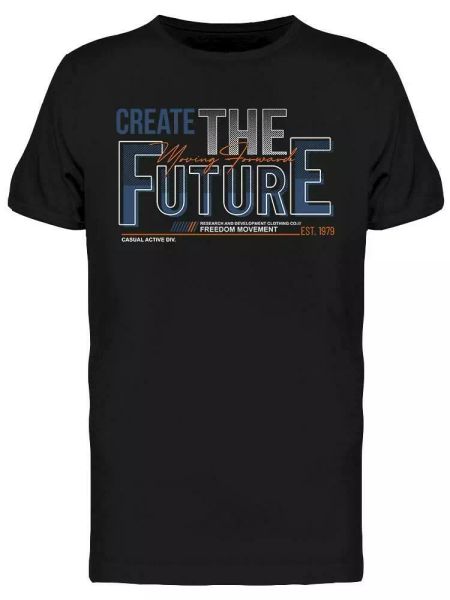 

create the future tee men's -image by shutterstock, White;black