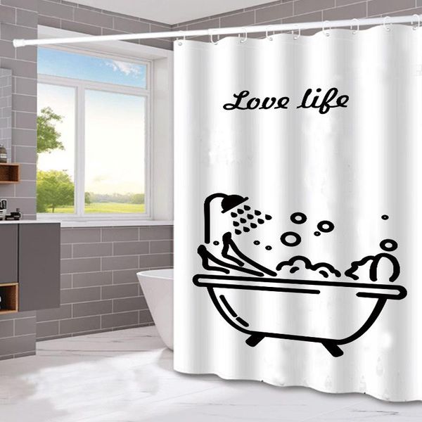 

bathroom pure natural waterproof shower curtains curtain polyester 3d girls boys gifts tende duschvorhang