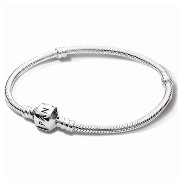 

certificate 100% original 925 sterling sier snake chain diy charm bracelet for women poison sier 925 jewelry lhb925, Golden;silver