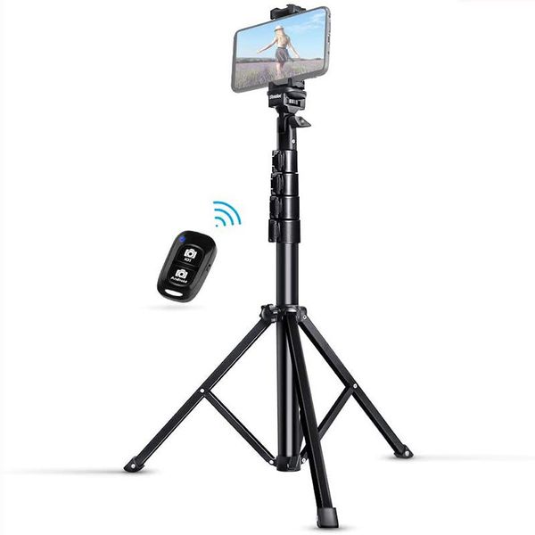 

selfie stick tripod with bluetooth remote for android phone heavy duty aluminum ubeesize 51" extendable stand monopods