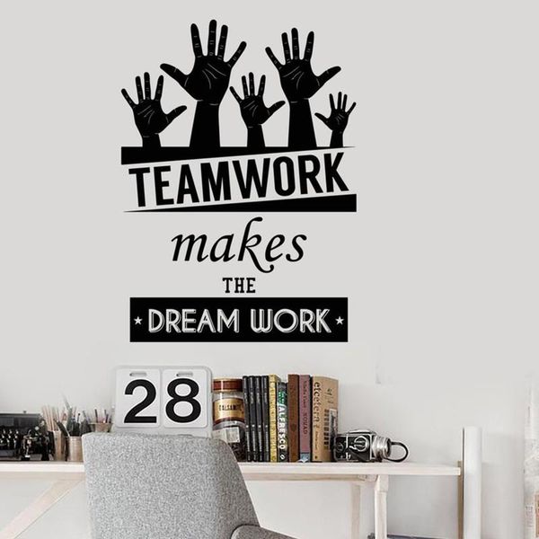 

wall stickers decal office space inspirational words team work motivational quotes home or decor wallpapers sticker z384