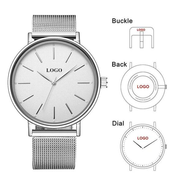 

wristwatches cl053 custom minimalistic private label watch manufacturer simple design your own watches men oem, Slivery;brown