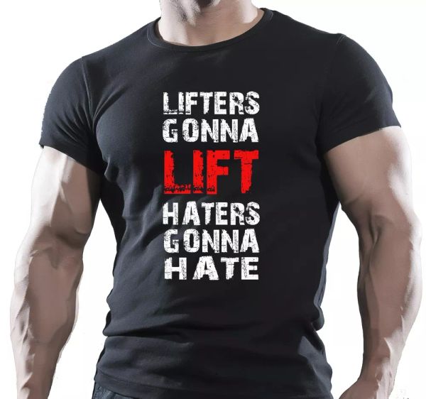

lifters - gym bodybuilding motivation t-shirt tee workout clothing training top, White;black
