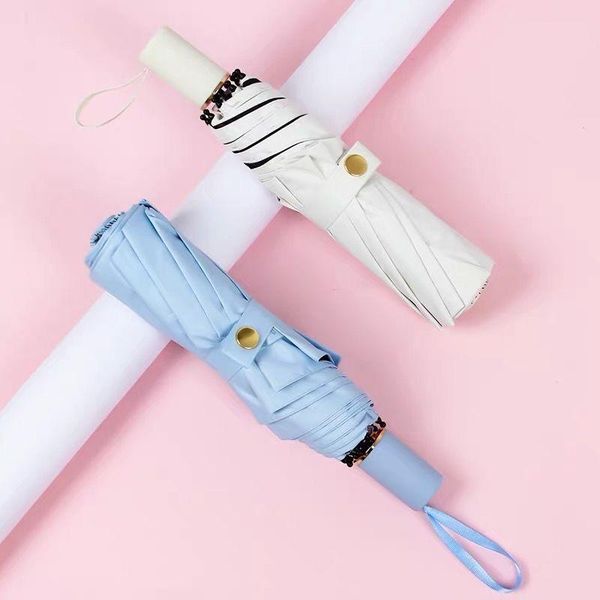 

umbrellas mini pocket umbrella folding sun uv protection parasol rain sunlight dual-use for women kids