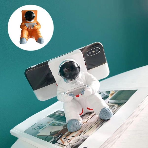 

astronaut mobile phone holder creative storage spaceman model smartphone base stand deskdecoration cell mounts & holders