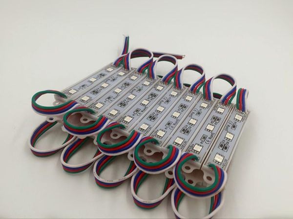 

20pcs led 3 module 12v waterproof rgb color changeable modules lighting