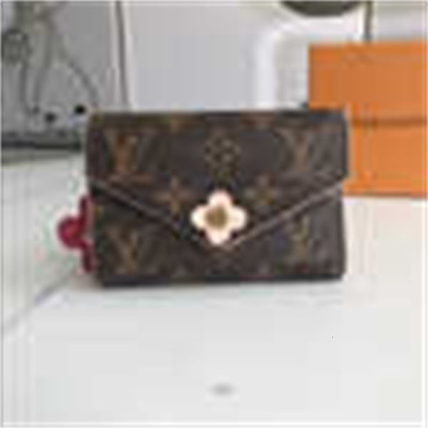 

evening brand designer luxury m41938 m41988 flower cowhide wallet wallets chain wallet pouches key card holders phone cases purse clutches, Red;black