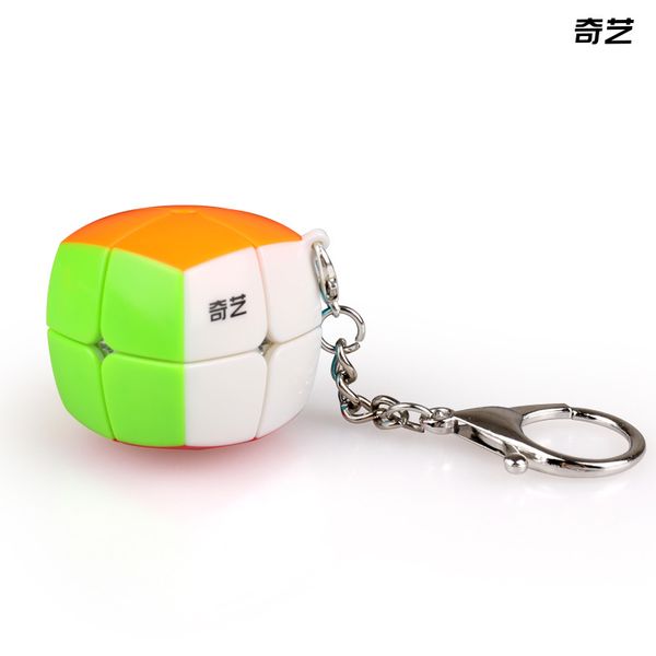 

qiyi mini 2x2x2 magic keychain cube pendant chain key ring speed puzzle cubes toys for children