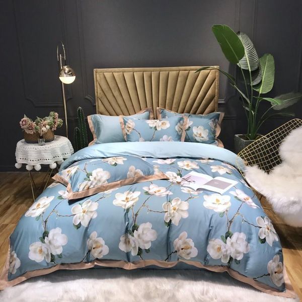 

bedding sets vibrant bloom flowers set luxury ultra soft egyptian cotton duvet cover bed sheet pillowcase  king size 4pcs