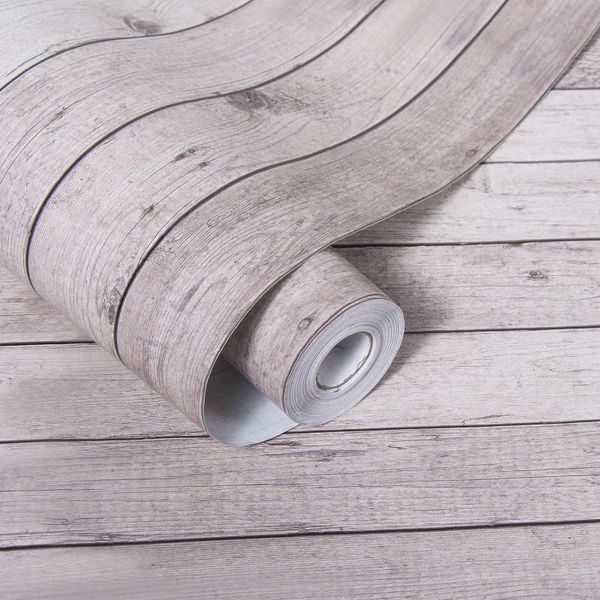 

wallpapers luckyyj peel and stick wallpaper self adhesive removable wall decor reclaimed wood look film shiplap panel