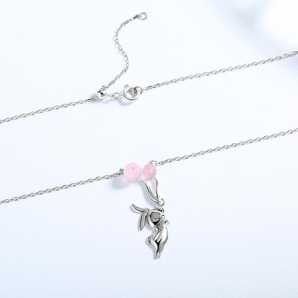 

chains -xl005 original cute spanish bear gemstone pendant necklace fit jewelry women sterling silver