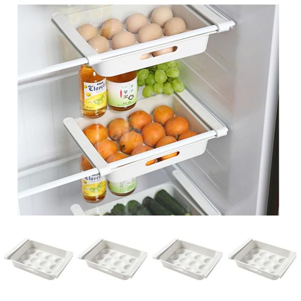 

storage bottles & jars kitchen refrigerator eggs box holder food container case neat space saving white organizer