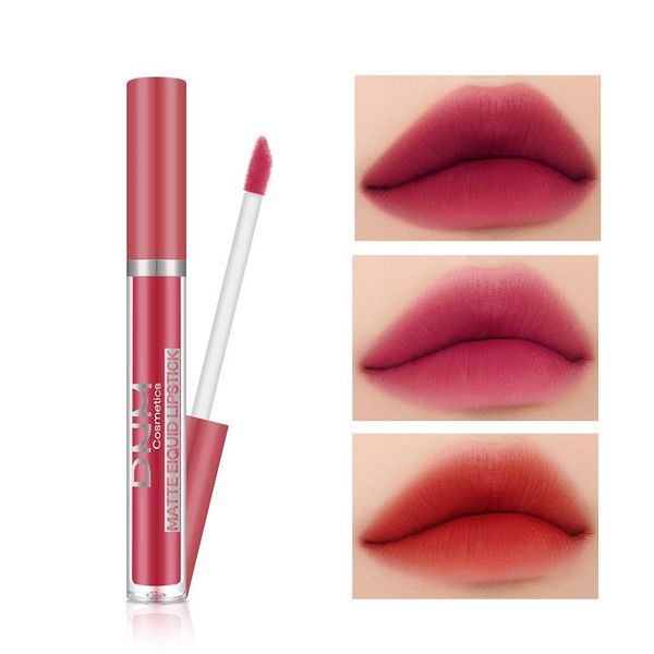 

nude color velvet matte lipstick waterproof long lasting red lip nonstick cup liquid gloss