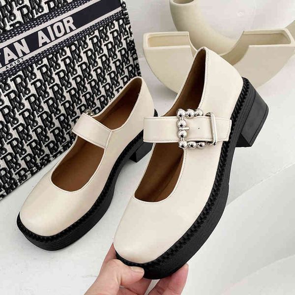 

sandals 2021 spring pu leather shoes women platform autumn mary 's japanese high heels retro onlp, Black