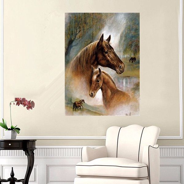 

unframed chinese style painting horse print wall decorative poster