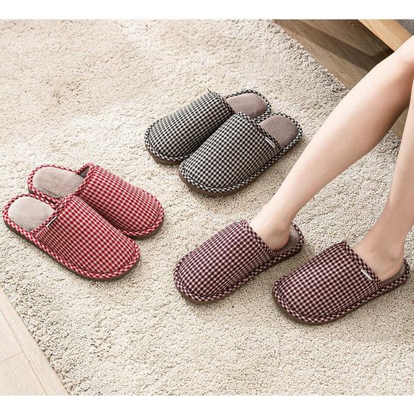 

factory direct sales classic winter mute slippers indoor woolen slipper home men and women non-slip homewear shoes, Black