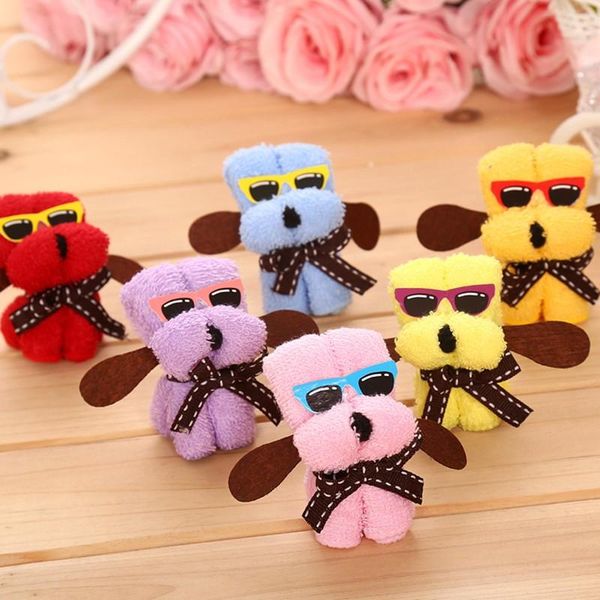 

towel festive supplies event party favors solid dog cotton with box wedding gift 10pcs/lots