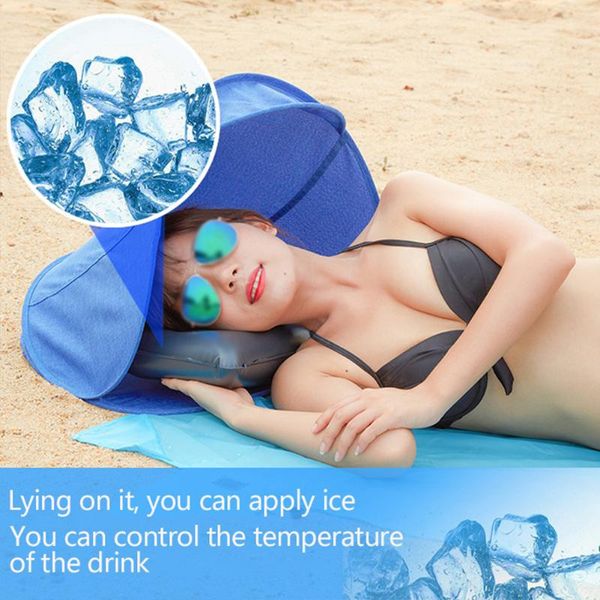 

personal face tent practical portable canvas awning uv protection lightweight with air pillow beach outdoor foldable sun shelter tents and s
