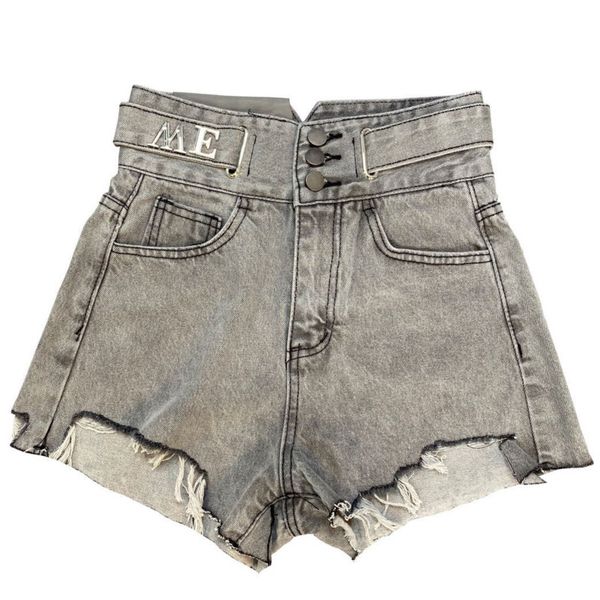 

summer arrivals high waist ripped tassel wide leg denim shorts streetwear hr442 210525, White;black