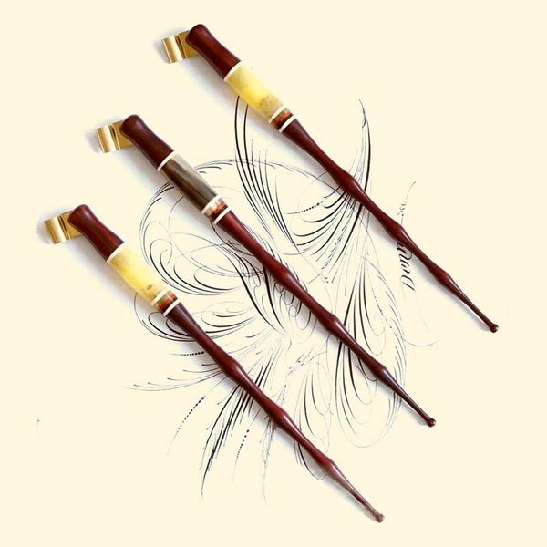 

fountain pens 10 pieces per lot handmade solid wood copperplate script antique oblique dip pen holder gift calligraphy