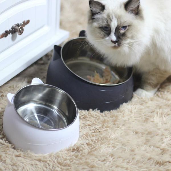 

cat bowls & feeders pet dog food feeder drinking for dogs cats stainless steel comedero perro miska dla psa gamelle chien voerbak hond