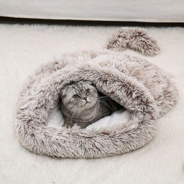

cat beds & furniture dog's nest cat's teddy mini dog semi closed pad autumn winter warm pet sleeping bag