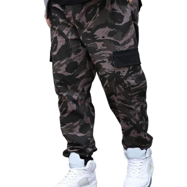 

men's pants camouflage cargo 6xl joggers militar men trousers hip hop army camo spodnie meskie man cotton sweatpants kargo ropa, Black