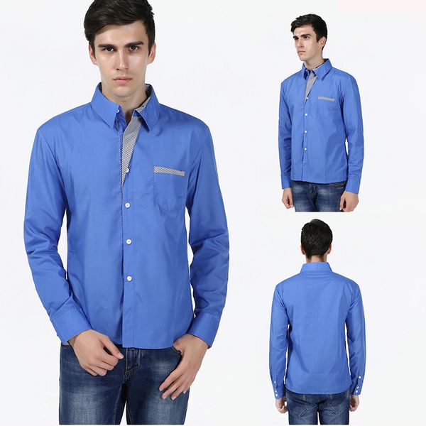 

3h2c men shirt spring brand business men's slim fit male long sleeves casual camisa masculina size s-4xl uaty, White;black