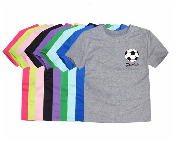 

summer style t shirt for children kid costume baby football casual girls tees boys 1 14t, Blue
