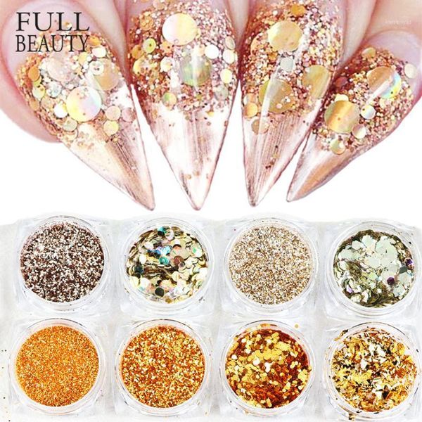 

cross-border selling nail ornament thin round gold sheet bright color dazzling pink diy fashion decoration1, Red;pink