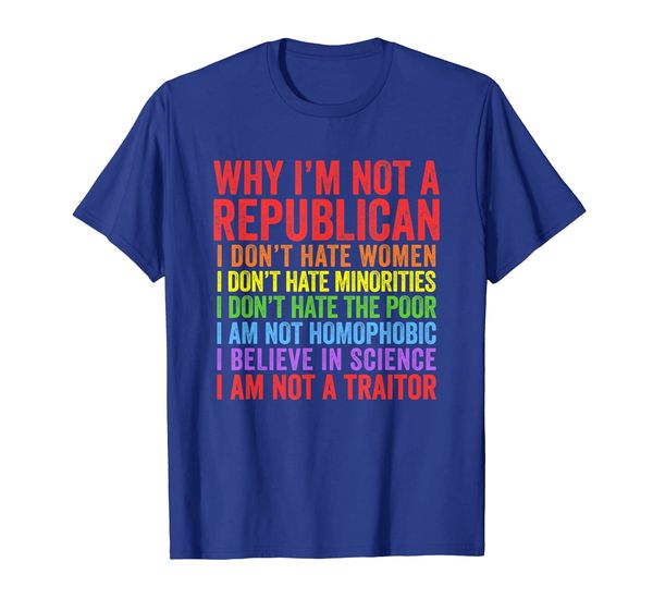

why i'm not a republican - i am not a traitor t-shirt, White;black