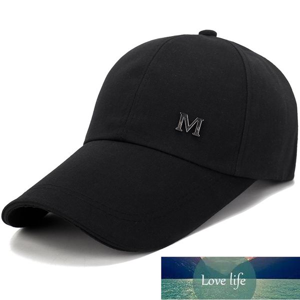 

men women plain black extra long bill snapback cap letter  baseball cap outdoor summer sun hat uv protection fishing cap factory price expe, Blue;gray