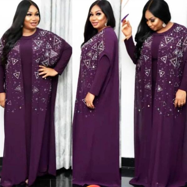 

ethnic clothing muslim kaftan abaya dress fake 2 piece set african ramadan islamic women full sleeve loose outwear caftan dubai arab long ro, Red